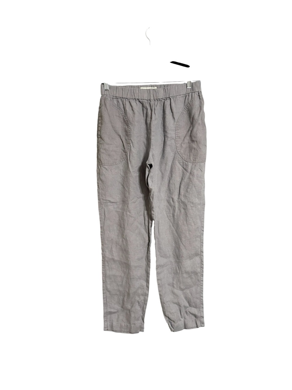 Not Perfect Linen Gray Linen Pull-On Pants Women’s Size M/L EUC